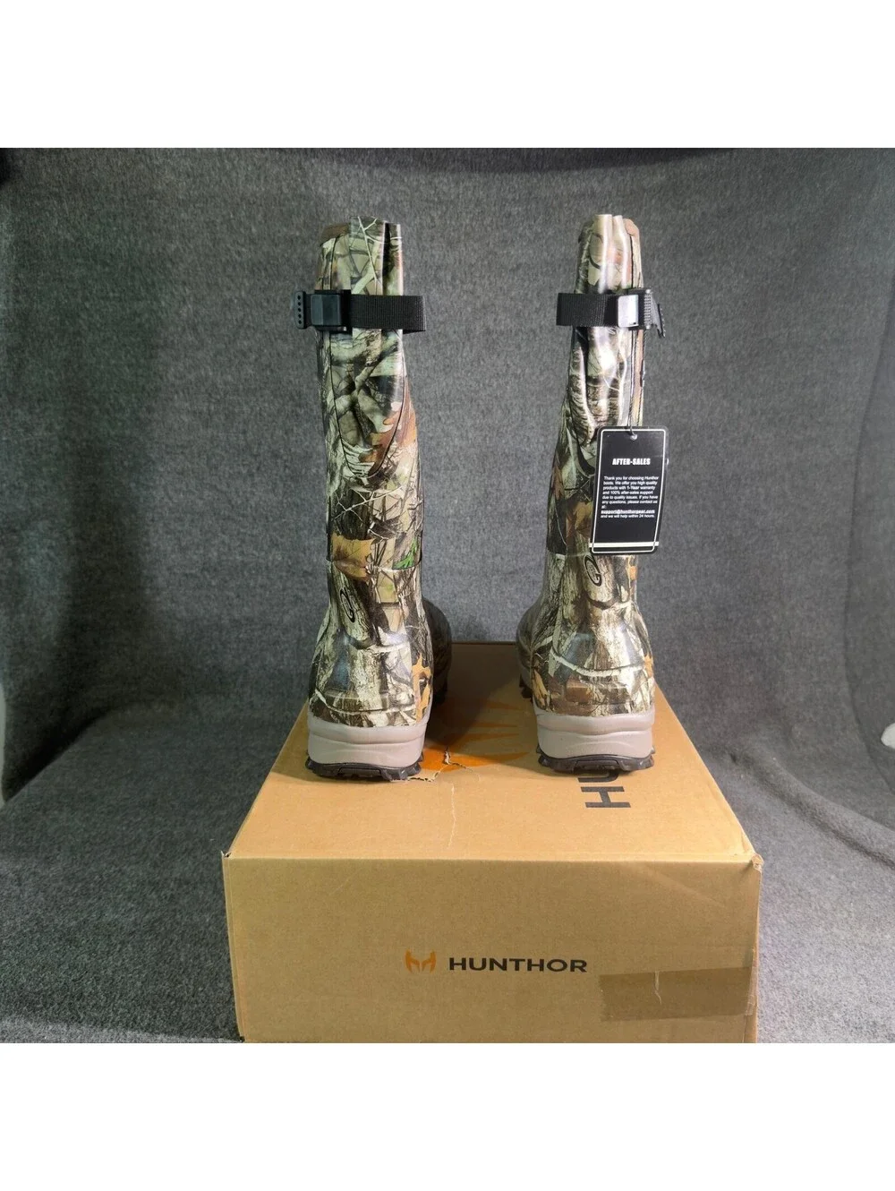 Hunthor Hunting Boots Mens Size 9 Brown Camo 800g Insulated Waterproof Snow